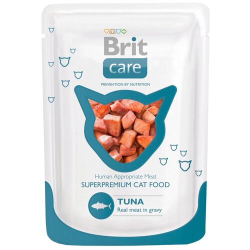 Влажный корм для кошек Brit Care, с тунцом 80 г (мини-филе)