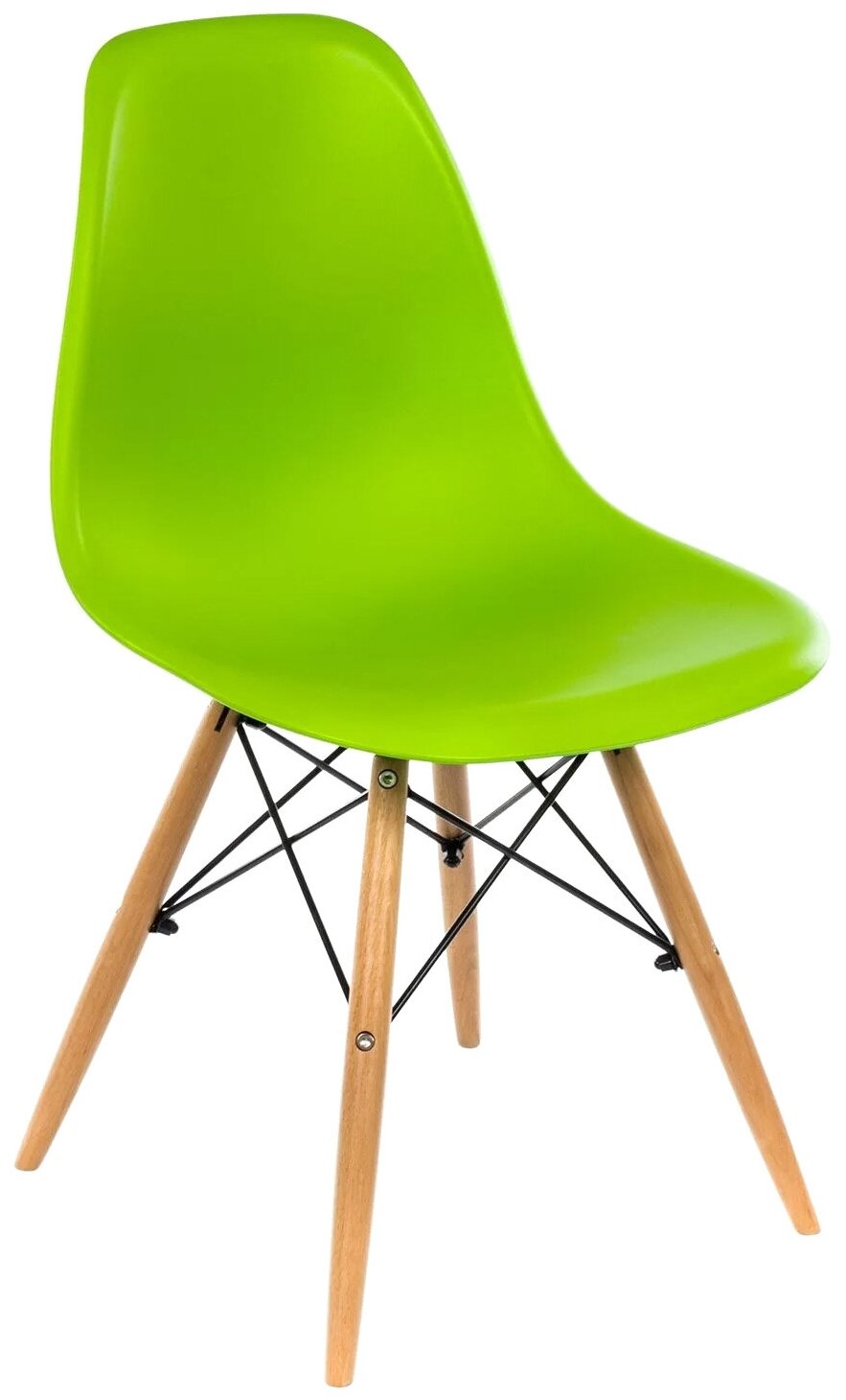 Стул Woodville Eames (PC-015), пластик, цвет: зеленый