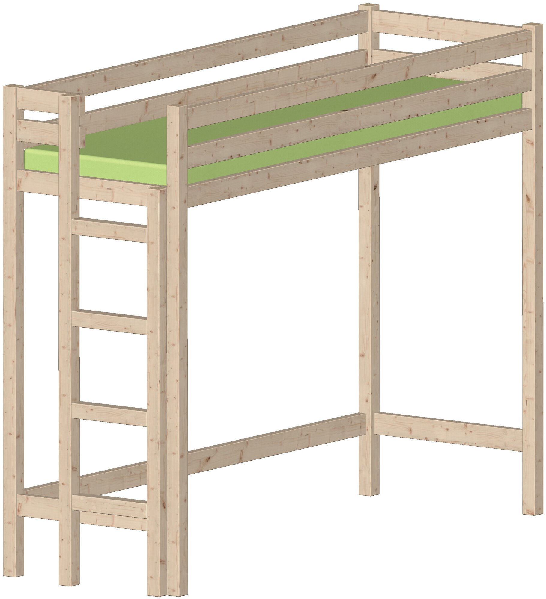 фото Лестница с торца к кроватям PufLife/ Дополнение к кровати PufLife/ Лестница сбоку для двухъярусной кровати/ Двухъярусная кровать с лестницей с торца