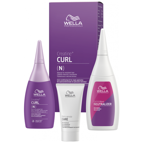 WELLA Creatine+ Curl Набор для создания локонов для нормальных волос, от тонких до труднозавиваемых