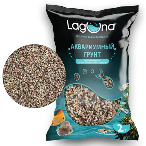 грунт laguna aqua песок 20203b 73954045 2 4 мм 2 кг Грунт Laguna AQUA Гранитная крошка 20101C/73954023, 4-6 мм, 2 кг