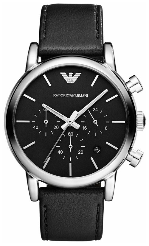 Наручные часы EMPORIO ARMANI Luigi, черный, серебряный