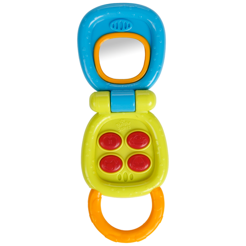 фото Интерактивная развивающая игрушка bright starts мой маленький телефон, голубой/зеленый