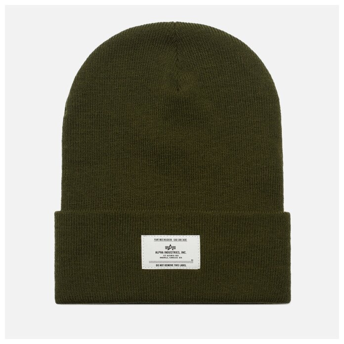 Шапка Alpha Industries Essential Beanie оливковый SIZE 