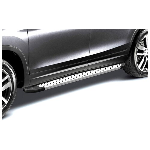 Arbori Комплект алюминиевых порогов Arbori Standart Silver 1800 для TOYOTA Highlander 2014-2016 \ Тойота Хайлендер