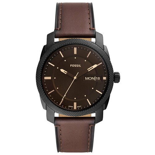 Наручные часы FOSSIL Machine FS5901, коричневый, черный