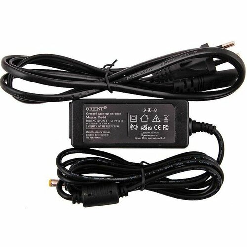 ORIENT PA-06 Блок питания DC 12V 30A стабилизированный защита от КЗ и перегрузки Imax35А вилка с кабелем 29505 236700₽