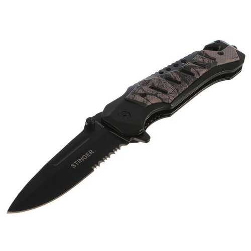 фото Складной нож stinger, 90 мм, рукоять: сталь, алюминий, коробка картон master