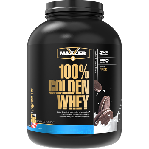 Протеин Maxler 100% Golden Whey New, 2270 гр., печенье и крем