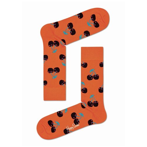 Носки Happy Socks, размер 41-46, оранжевый, мультиколор носки happy socks 3 пары размер 41 46 красный желтый оранжевый черный розовый мультиколор