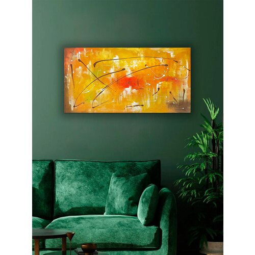 Авторская картина для интерьера, абстракция, ручной работы, 40х70 см на холсте