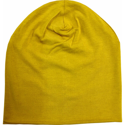 шапка бини zhaki размер 54 59 желтый Шапка бини ANRU, размер Универсальный, горчичный