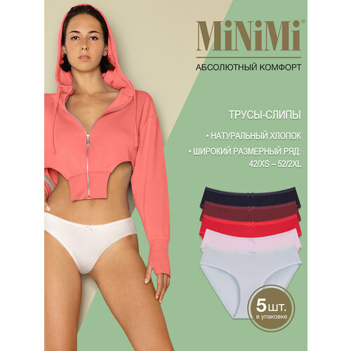 трусы minimi 5 шт размер 42 xs мультиколор Трусы MiNiMi, 5 шт., размер 42/XS, мультиколор