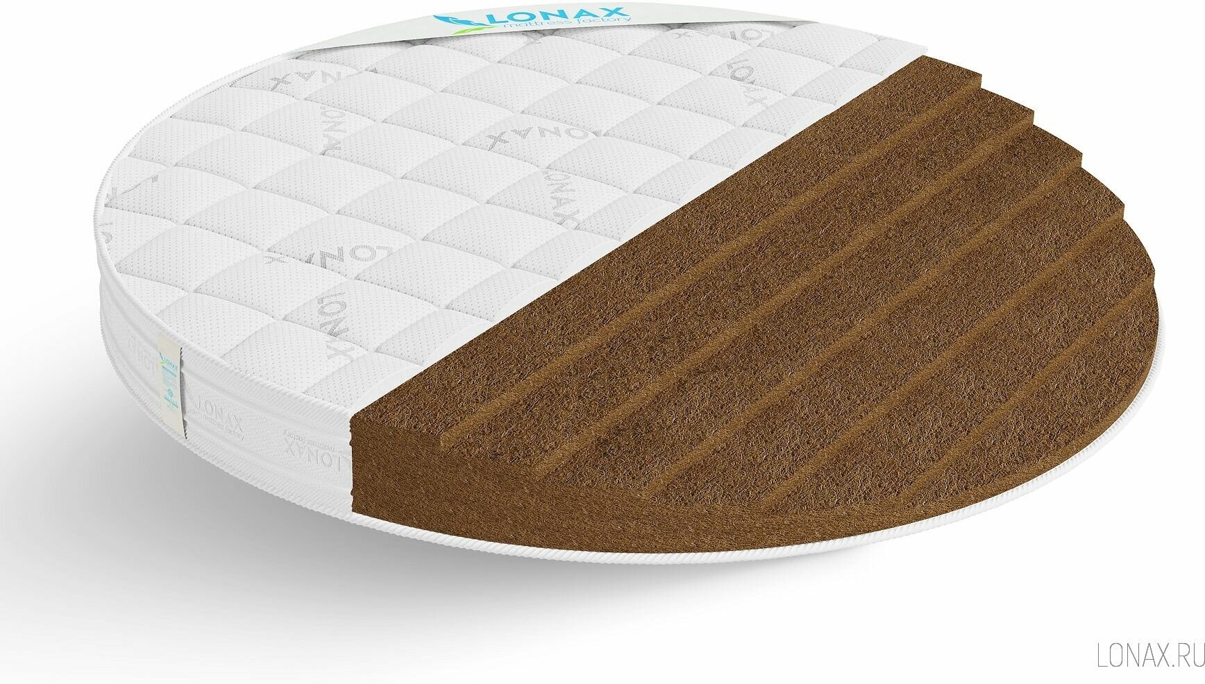 Россия Матрас Lonax Round Cocos 18 D220