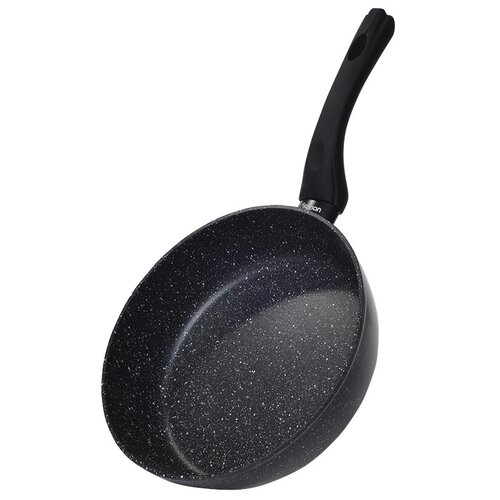 фото 14297 fissman глубокая сковорода для жарки fiore 26x6,5см (алюминий с антипригарным покрытием marble) ручка-бакелит; индукция