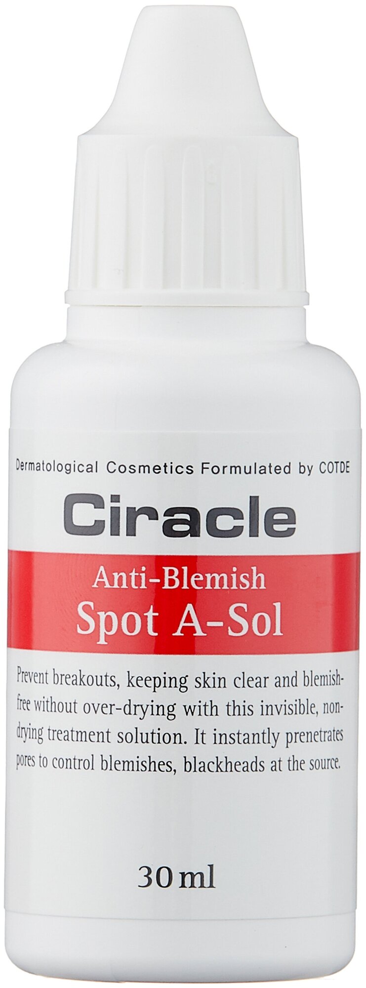 Средство точечное от акне CIRACLE ANTI-ACNE ANTI-BLEMISH SPOT A SOL 30ML.