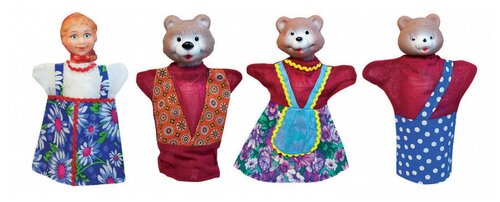 Русский стиль Кукольный театр Три медведя, 11064 разноцветный