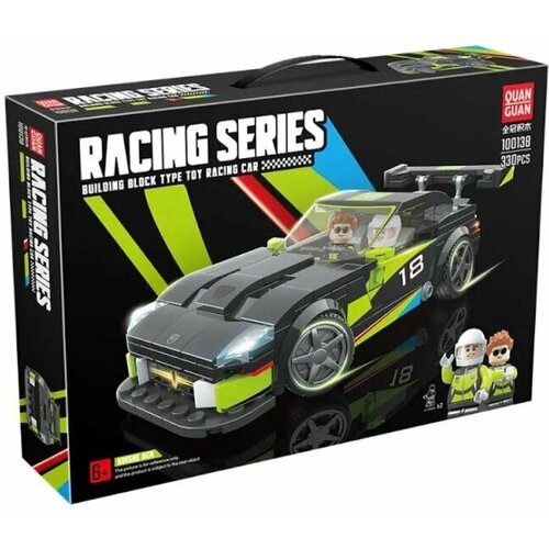Конструктор QUAN GUAN Racing Series Гоночная машина Dodge ACR с фигурками (330 деталей)