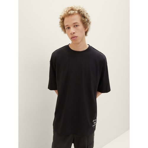 фото Футболка tom tailor, размер xs, черный