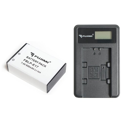 Аккумулятор Fujimi FBLP-E17 + Зарядное устройство USB FC-LPE17 аккумулятор 2шт и зарядное устройство a market для canon lp e17 1040 мач