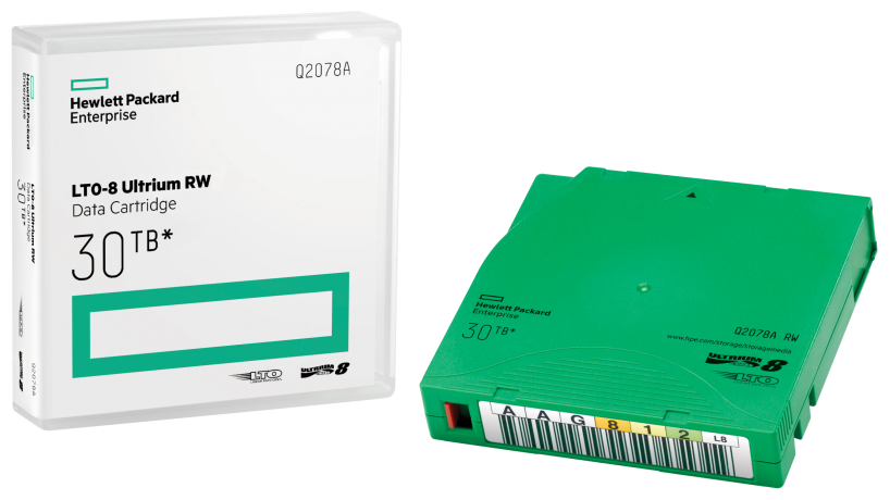 Картридж дисковый HPE LTO-8 Ultrium 30TB RW Data Cartridge (Q2078A)