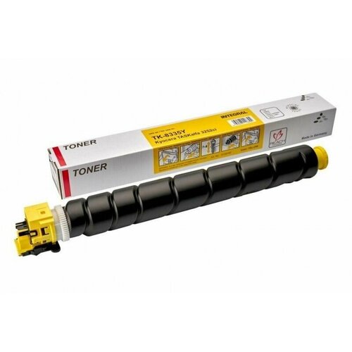 Лазерный картридж Integral TK-8335Y желтый ресурс 15000 страниц для принтеров Kyocera