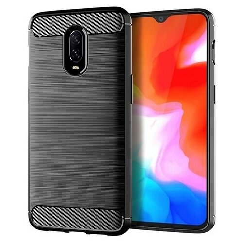 фото Чехол для oneplus 6t цвет gray (серый), серия carbon от caseport