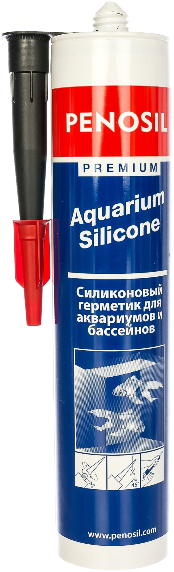 Силиконовый герметик для аквариумов Penosil AQ черный Н1309 15561322