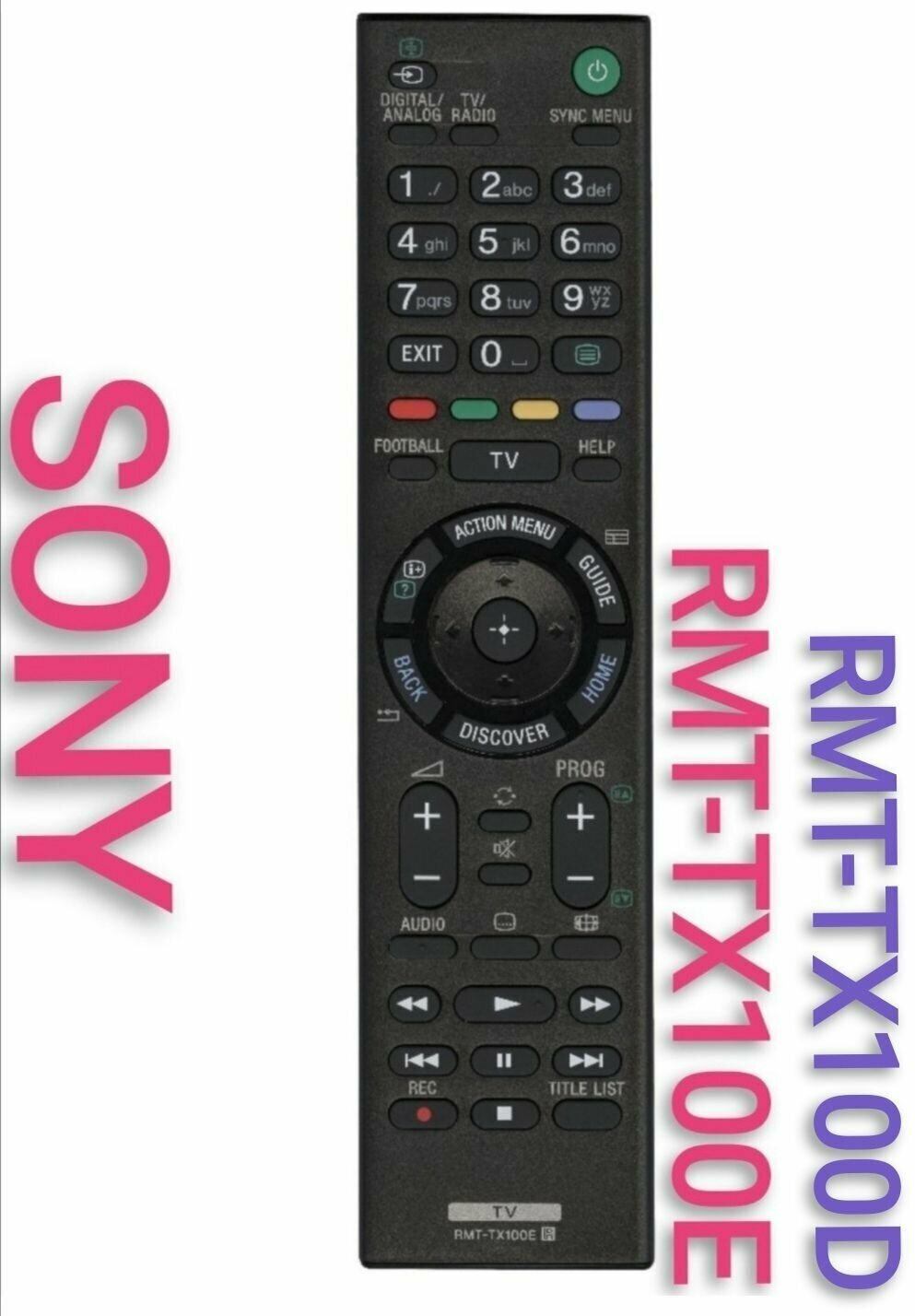 Пульт RMT-TX100E для SONY/сони телевизорa/rmt-tx100d