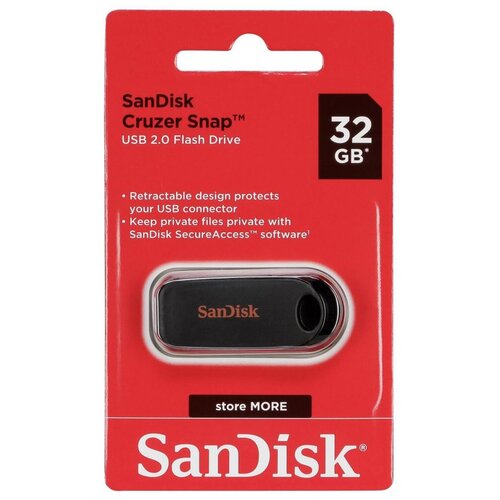 Flash-/USB  SanDisk Cruzer Snap Flash Drive USB 2.0 32Gb SDCZ62-032G-G35