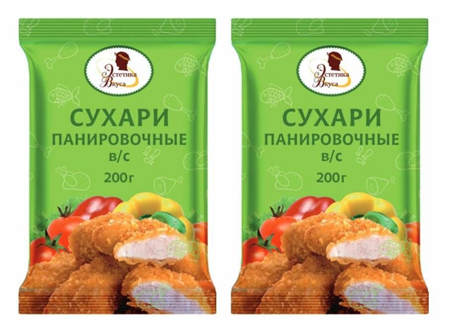 Панировочные сухари в/с 200гр (2 шт)