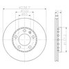 Тормозной диск передний Textar 92106803 для Skoda Fabia I, II; VW Fox, Polo, SPACEFOX SPACE CROSS 5 - изображение