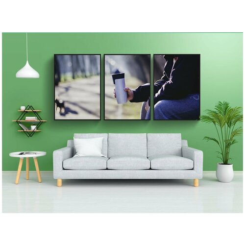 фото Набор модулных постеров для интерьера "парк, ходить, забрать" 60x90 см. в тубусе, без рамки lotsprints