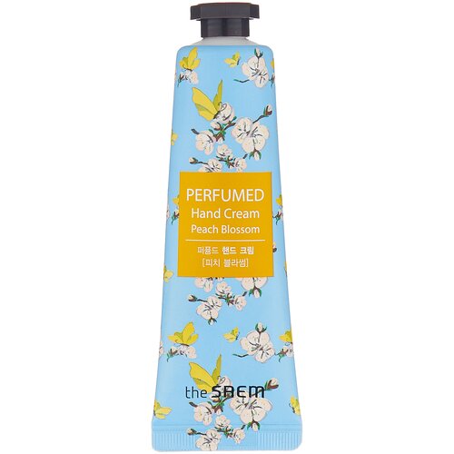 крем для рук парфюмированый the saem perfumed hand cream baby powder 30 мл The Saem Крем для рук Perfumed hand cream Peach blossom, 30 мл