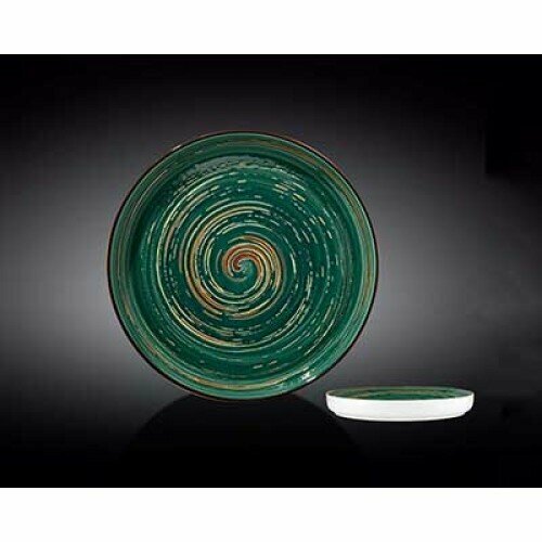 Блюдо WILMAX Spiral 28 см круглое зеленое