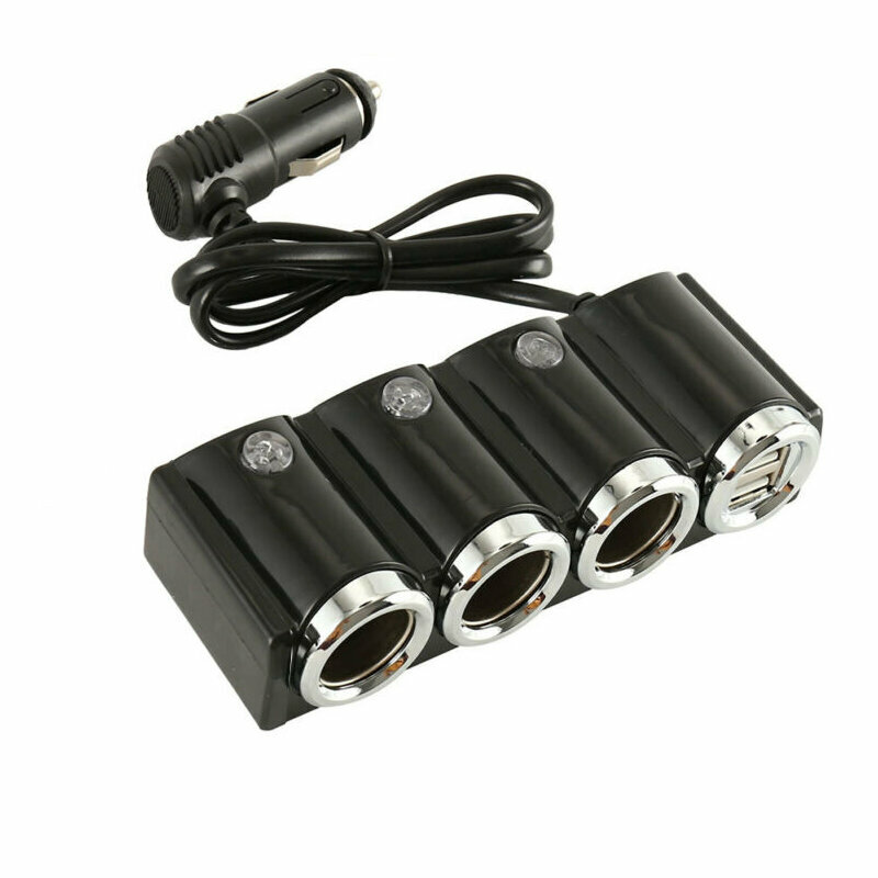 Автомобильное зарядное устройство с USB портами / Разветвитель прикуривателя / MyLatso Зарядка для телефона в машину