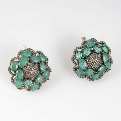 Серьги серебро, 925 проба