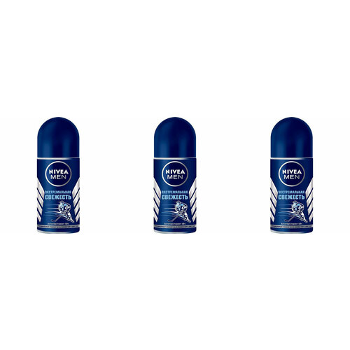 Дезодорант Nivea, Aqua cool Men, экстремальная защита, 50 мл, 3 шт.