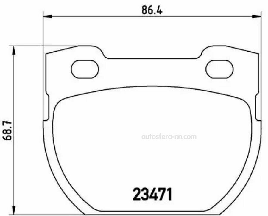 BREMBO P44007 P44007 584 00=FDB872=224013 ! колодки дисковые з.\ Land Rover Defender 2.5/3.9/2.5TD 90>