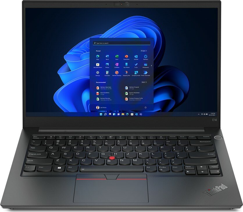 Ноутбук Lenovo ThinkPad E14 G4 14" 1920x1080 Intel Core i7 1260P, 16Gb RAM, 512Gb SSD темно-серый, W11Pro (21E30077CD)