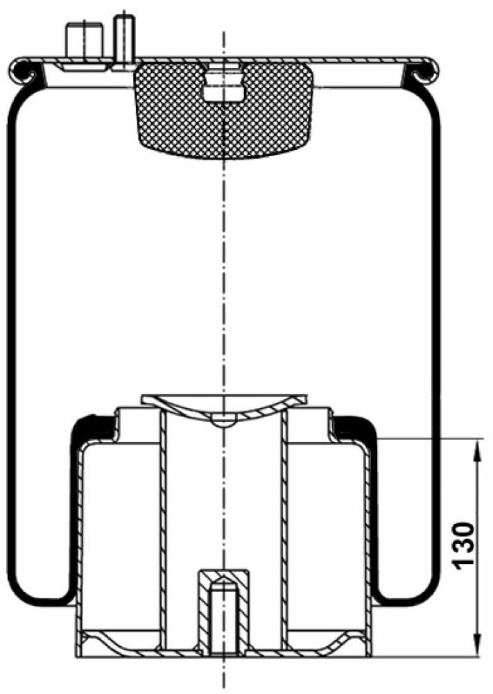 Воздушная подушка (опора пневматическая) TOPCOVER T00704882V2