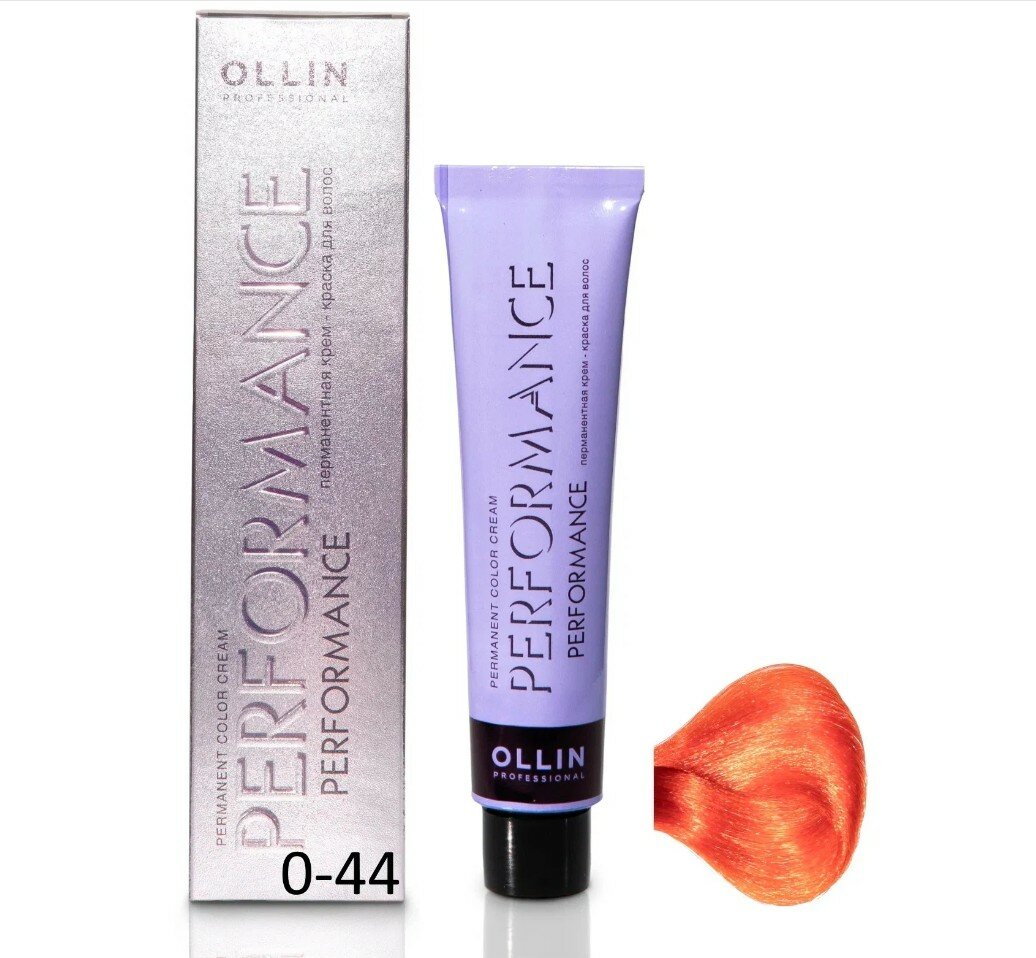 OLLIN Professional Performance перманентная крем-краска для волос, микстон, 0/44 медный, 60 мл