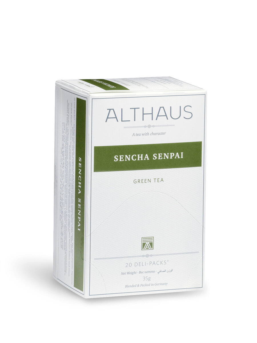 Чай зеленый Althaus Sencha Select в пакетиках, 20 пак.
