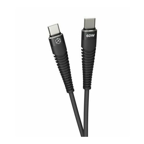 Кабель Breaking K16, USB-C - USB-C, 3.0А, 1м (Черный)