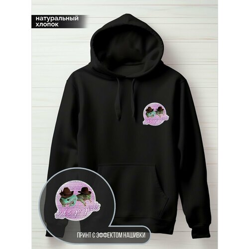 фото Худи hypnotica, размер m, черный