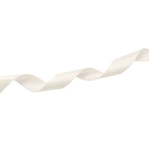 Лента атласная (рулон - 27 метров) - 12 мм - №139 светло-бежевый