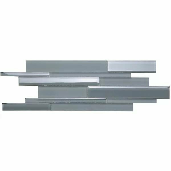 фото Мозаика Tessare 16,0х52,3х0,4см стекло серый шт(VG08)