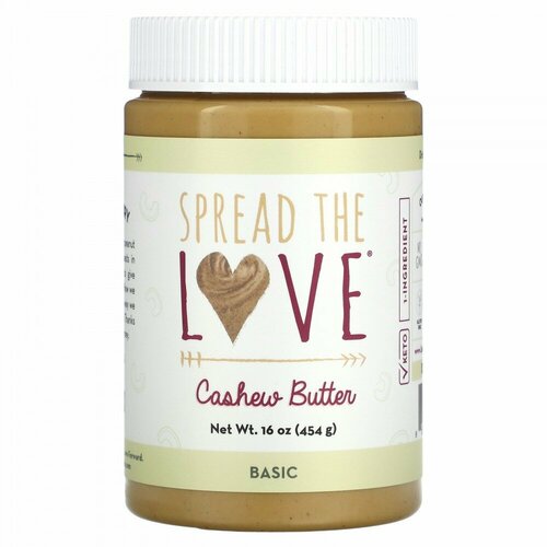Spread The Love, Cashew Butter, Basic , 16 oz (454 g)