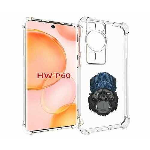 Чехол MyPads Горила для Huawei P60 задняя-панель-накладка-бампер