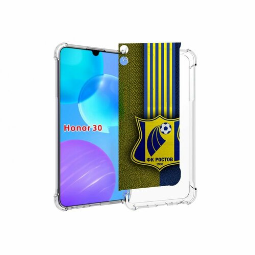 Чехол MyPads фк ростов мужской для Huawei Honor 30 Lite задняя-панель-накладка-бампер